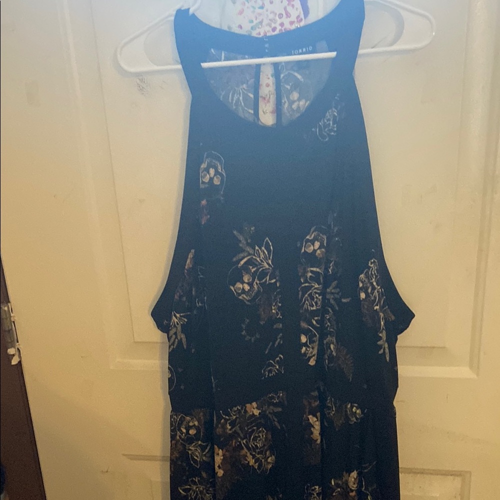 Torrid Black Floral Dress